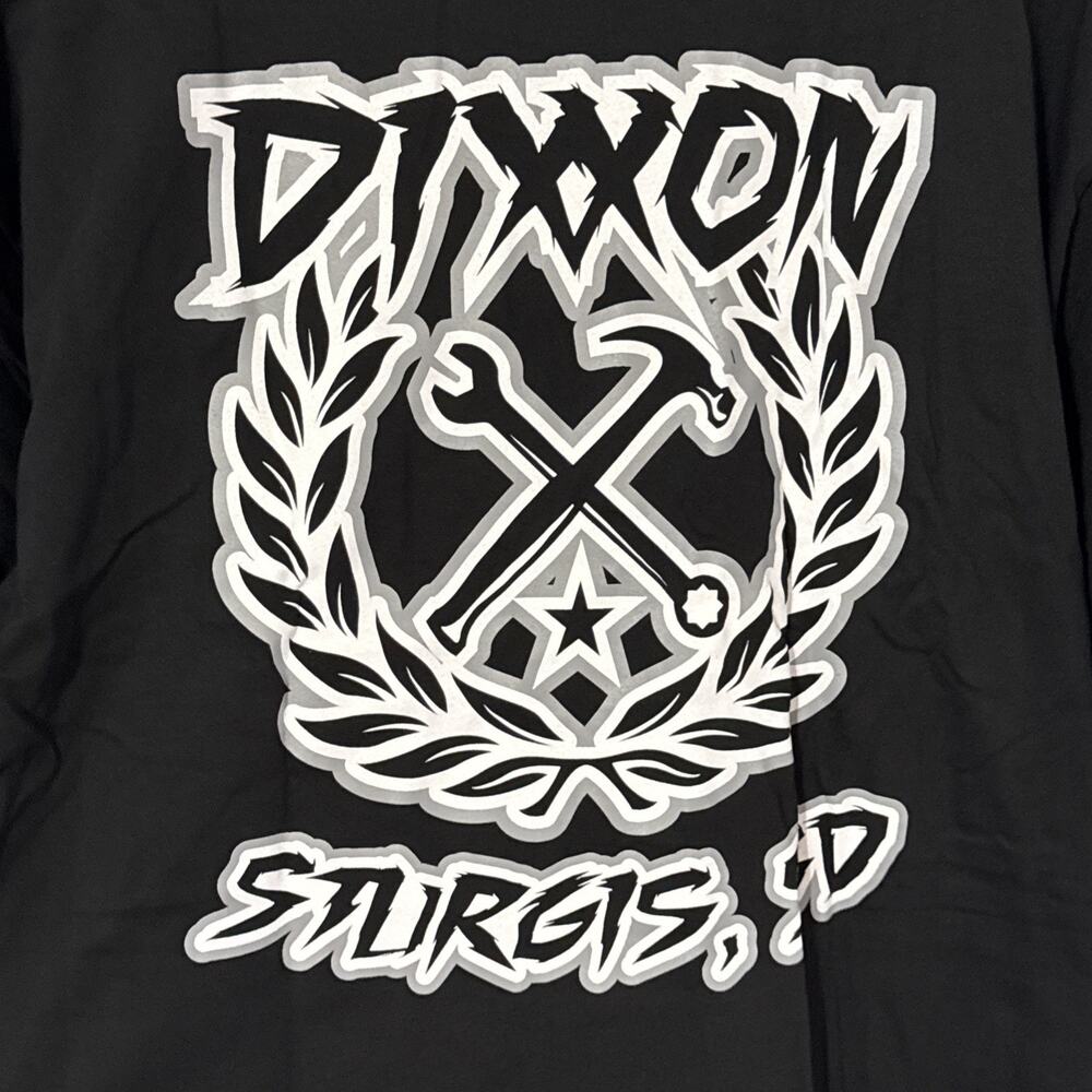 Dixxon Mens Tee Shirt Sturgis SD Sketchy Crest Size 2X Short Sleeve Black New - Picture 7 of 7